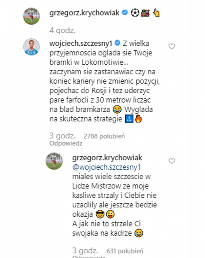 TAK Szczęsny skomentował gole Krychowiaka w Rosji! :D